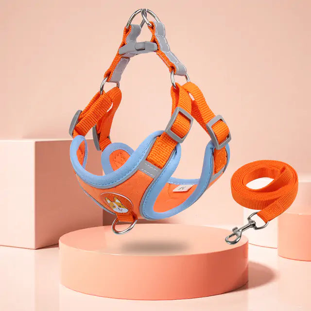 Reflective Pet Harness And Leash Set - Glide Goods LLC
