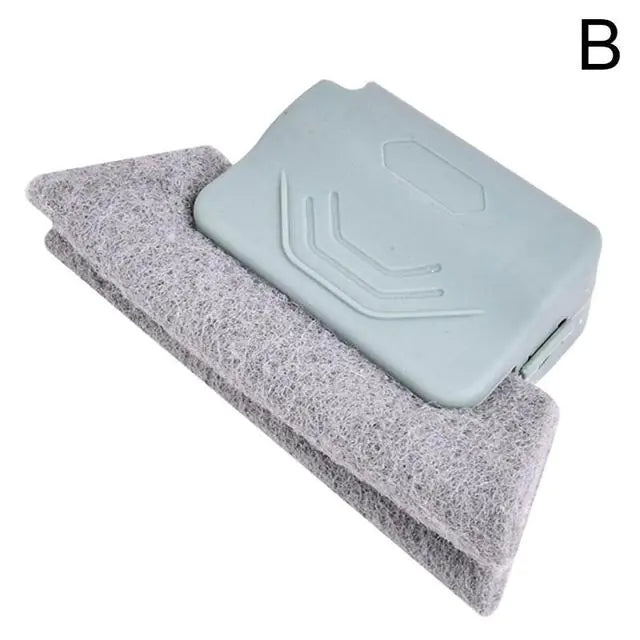 Window Groove Cleaning Tool with Brush and Cloth - Glide Goods LLC