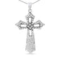 A radiant blend of elegance and faith in sterling silver and diamonds. - Glide Goods LLC