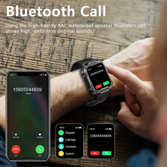 Outdoor Military Smart Watch Men - Glide Goods LLC