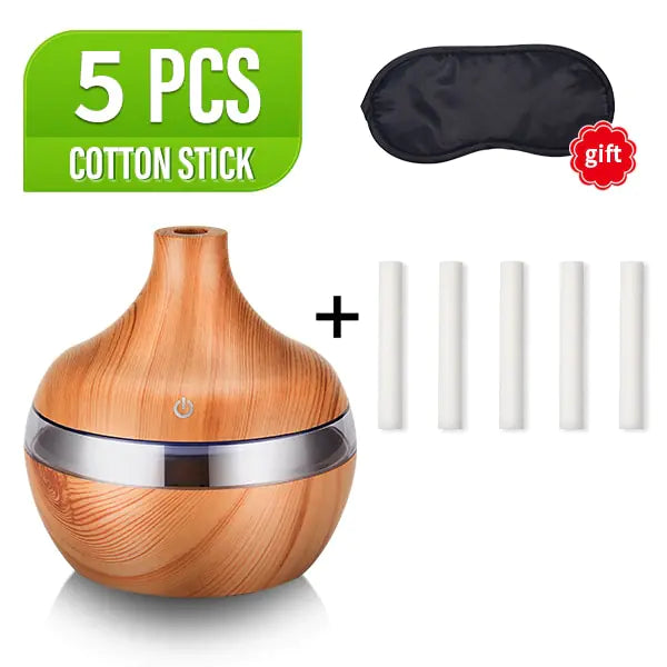 LED Wood Grain Humidifier - Glide Goods LLC