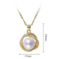 Pearl Earrings and Necklace - Glide Goods LLC