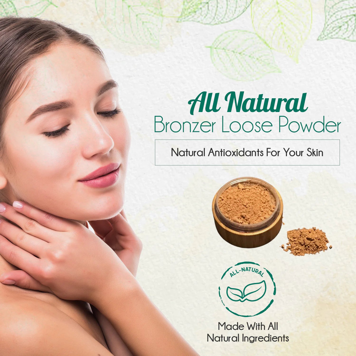 All-Natural Bronzer Loose Powder. Eco-Friendly. - Glide Goods LLC