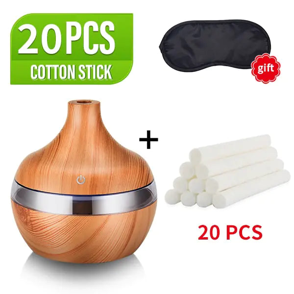 LED Wood Grain Humidifier - Glide Goods LLC
