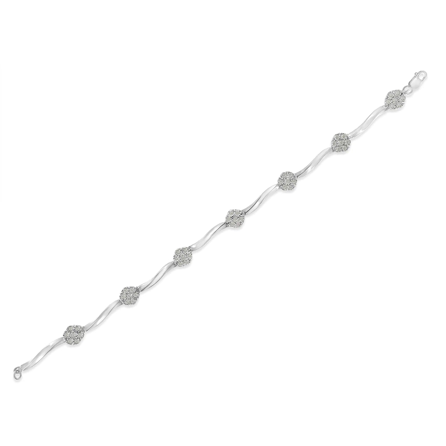 A radiant blend of elegance and timeless beauty in sterling silver and diamonds. - Glide Goods LLC