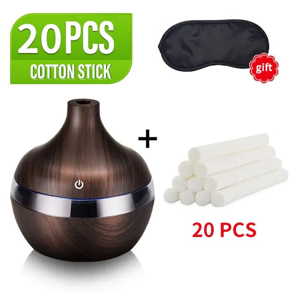 LED Wood Grain Humidifier - Glide Goods LLC