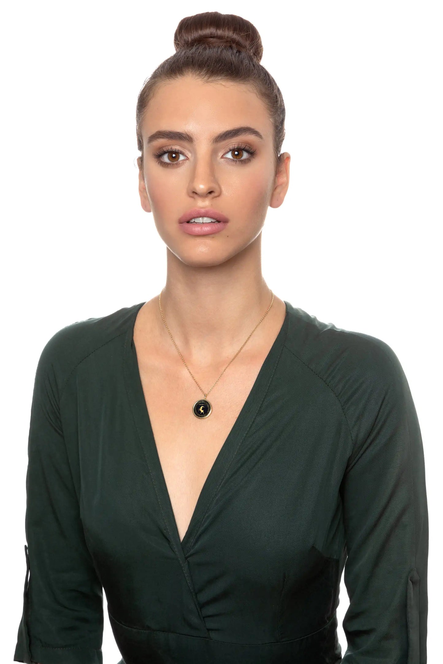 Capricorn Necklaces for Lovers of the Zodiac 24k Gold Inscribed - Glide Goods LLC