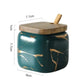 Marble Pattern Ceramic Kitchen Seasoning Tank Set - Glide Goods LLC