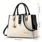 Women's Contrast Simple One Shoulder Handbag - Glide Goods LLC