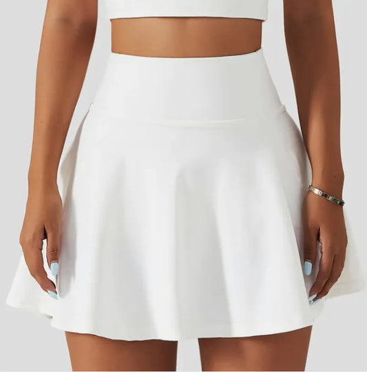 Tennis Skirt Fitness Badminton Fake Two Piece Sport - Glide Goods LLC