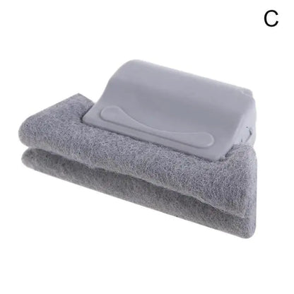 Window Groove Cleaning Tool with Brush and Cloth - Glide Goods LLC