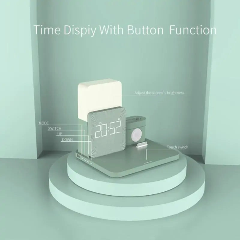 Wireless Charging Clock - Glide Goods LLC