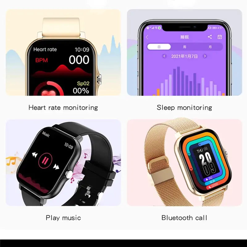 New Fitness Tracker Smart Watch - Glide Goods LLC