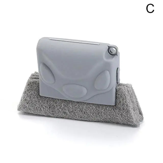 Window Groove Cleaning Tool with Brush and Cloth - Glide Goods LLC