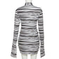 Kendra Striped Two Piece Skirt Set - Glide Goods LLC