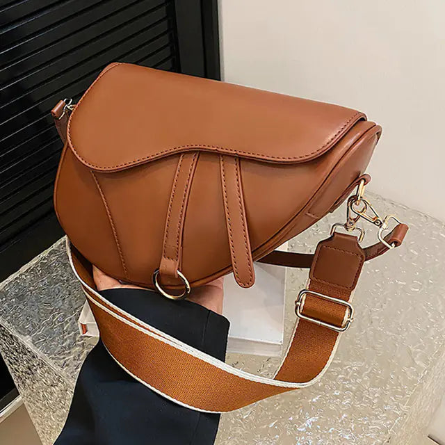 Luxury Designer Women's PU Leather Crossbody Bag 2023 - Glide Goods LLC