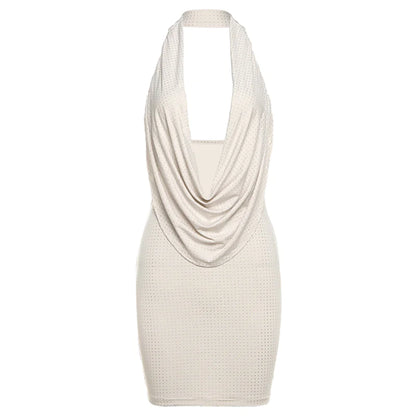 Sexy Backless Halter Sheath Dress - Glide Goods LLC