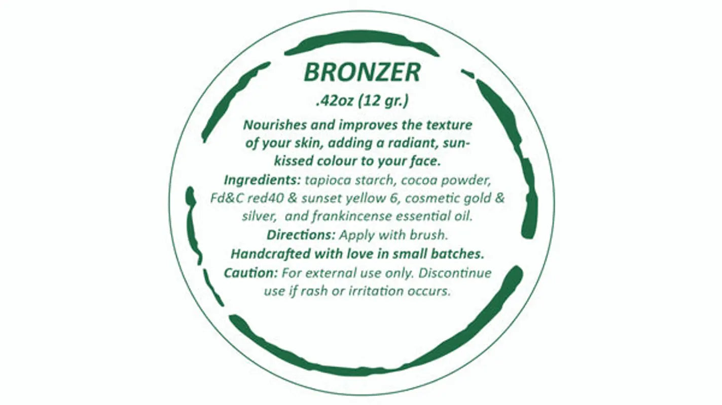 All-Natural Bronzer Loose Powder. Eco-Friendly. - Glide Goods LLC