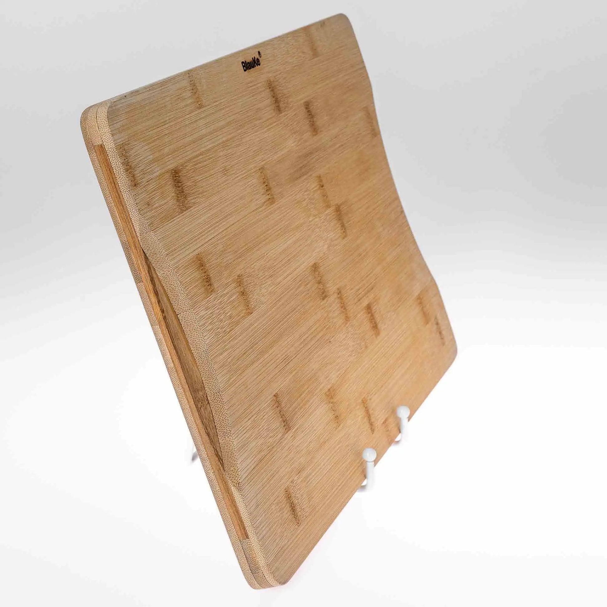 Wooden Cutting Boards for Kitchen with Juice Groove and Handles - Bamboo Chopping Boards Set of 3 - Wood Serving Trays - Glide Goods LLC