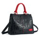 NEWSTYP Ladies Quality Leather Letter Shoulder Bags for Women 2021 Luxury Handbags Women Bags Designer Fashion Large Capacity Tote Bag (Red) - Glide Goods LLC