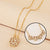 Four-Leaf Clover & Heart Necklace Gift Set - Dainty Gold Jewelry - Glide Goods LLC