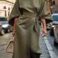 Juliette™ Elegant Belted Dress with Timeless Style - Glide Goods LLC