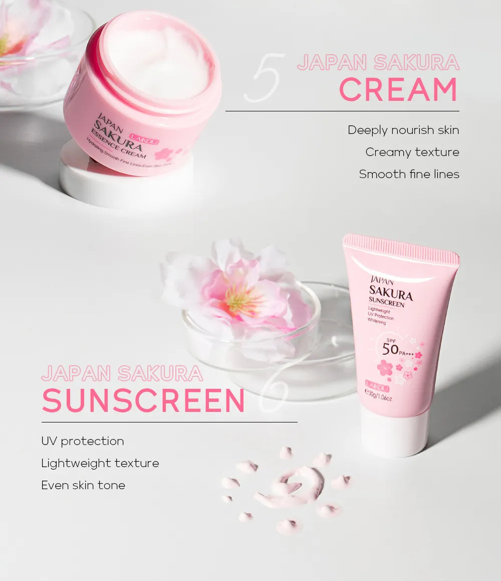 Japan Sakura Skin Care Set - Glide Goods LLC