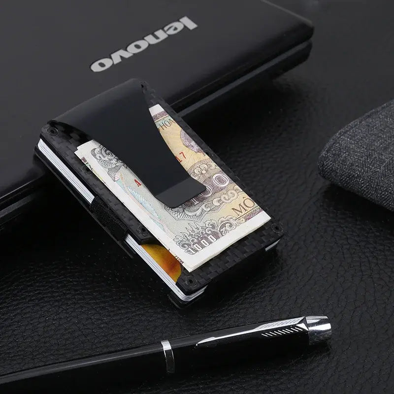 Carbon Fiber Slim Wallet for Men and Women - Glide Goods LLC