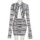 Kendra Striped Two Piece Skirt Set - Glide Goods LLC
