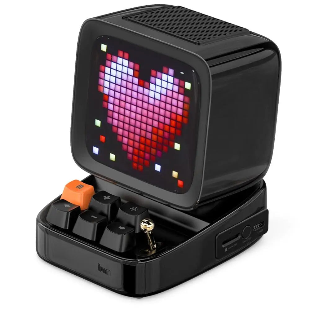Retro Pixel Art Bluetooth Speaker and Alarm Clock Success Active Submit Title - Glide Goods LLC