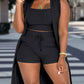 Women's Solid Color Midi Umbrella Skirt - Glide Goods LLC
