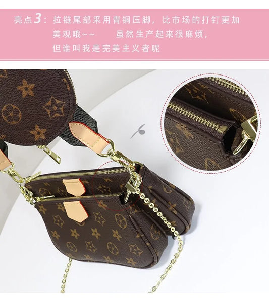 Three Piece Purse Bags - Glide Goods LLC