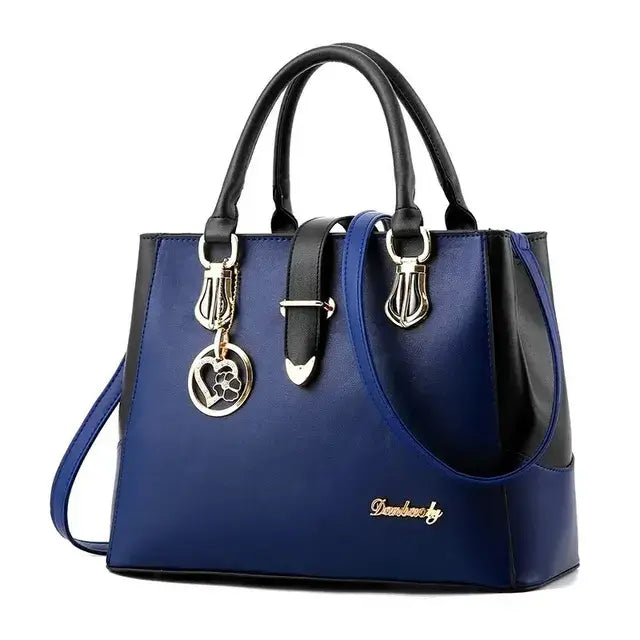 Women's Contrast Simple One Shoulder Handbag - Glide Goods LLC
