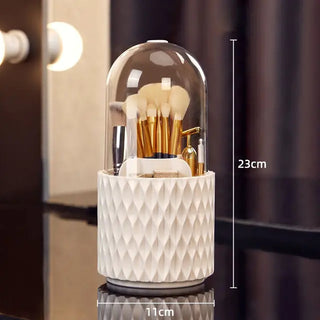 Rotating Makeup Brush Storage