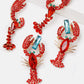 Lobster Shape Glass Stone Dangle Earrings - Glide Goods LLC