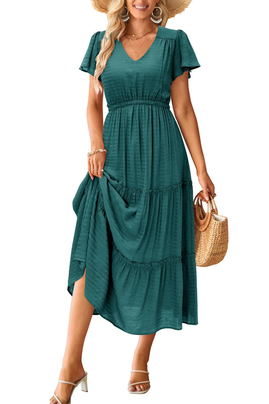 VOTEPRETTY’s bold boho peacock maxi