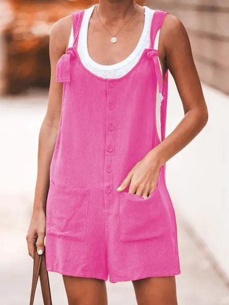 2023 Summer Women’s Casual Loose Wide Leg Jumpsuit