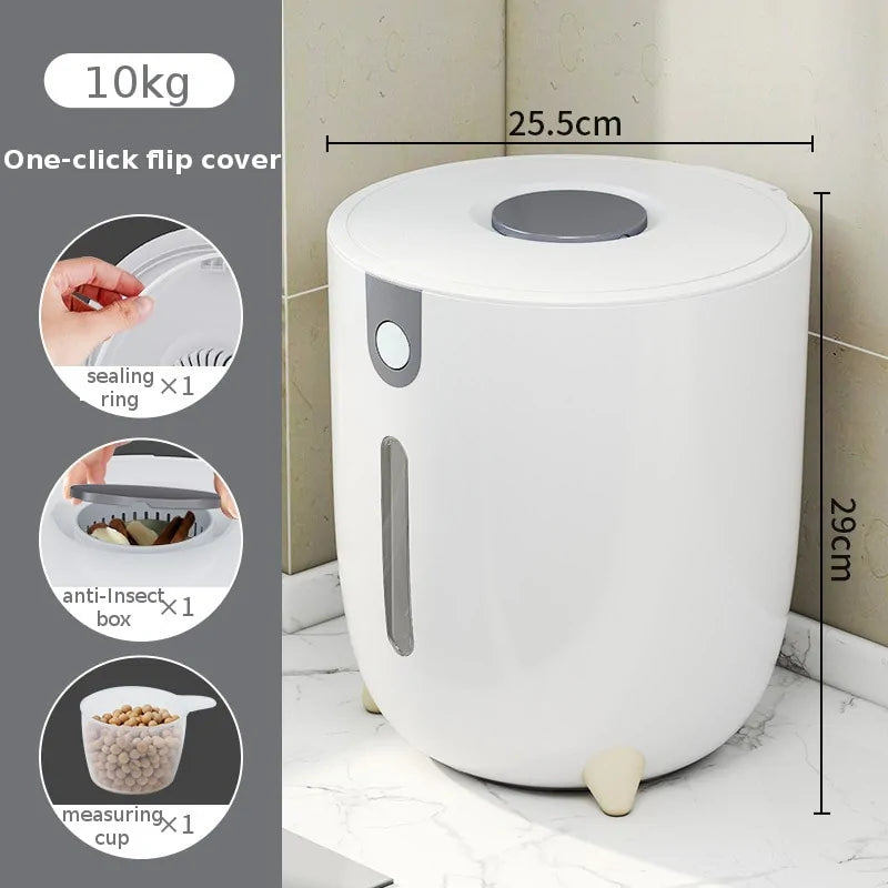 Insect and Moisture Proof Cylinder Grain Sealed Storage Box - Glide Goods LLC