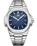 Mechanical Solid Steel Band Luminous Men's Watch with Calendar - Glide Goods LLC