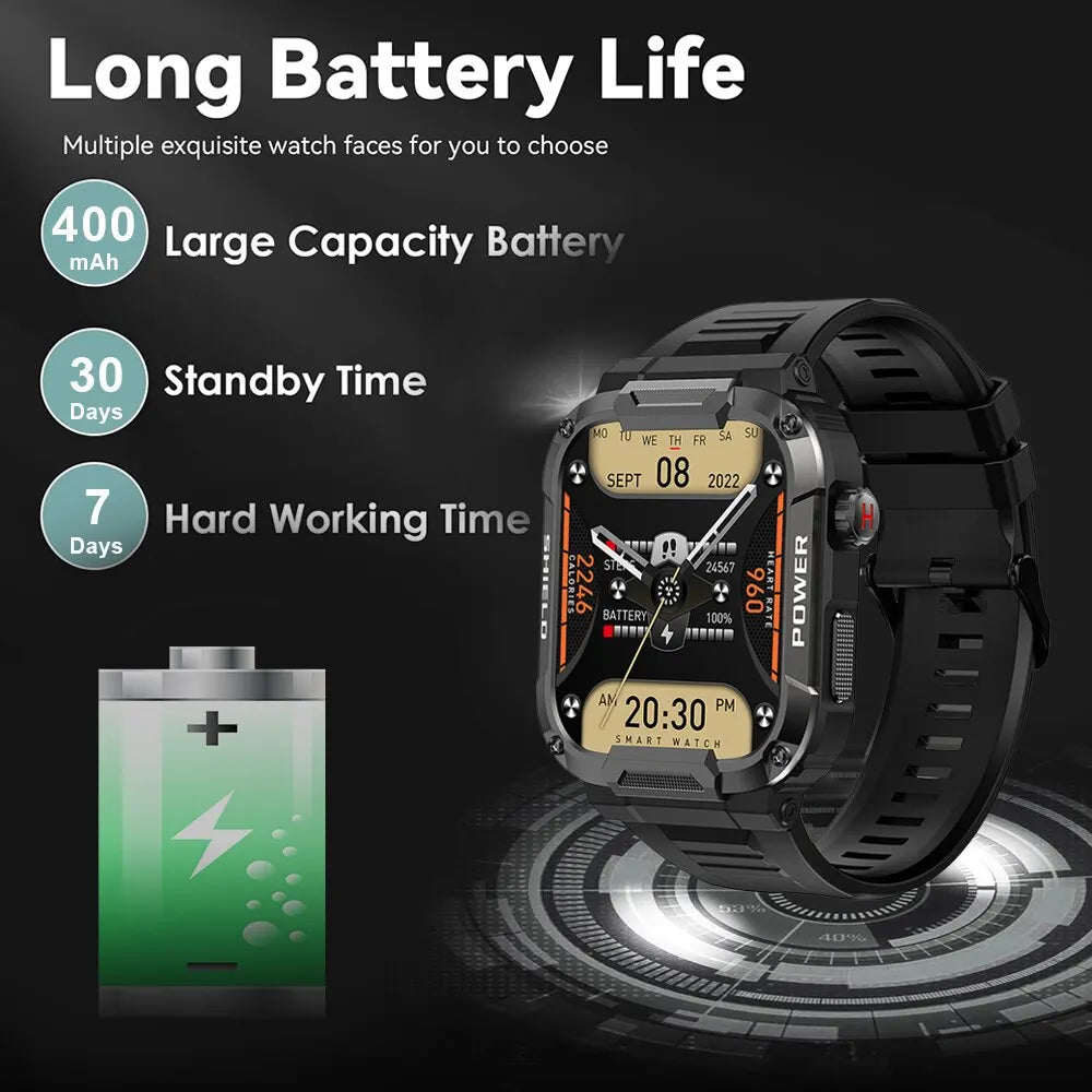 Outdoor Military Smart Watch Men - Glide Goods LLC
