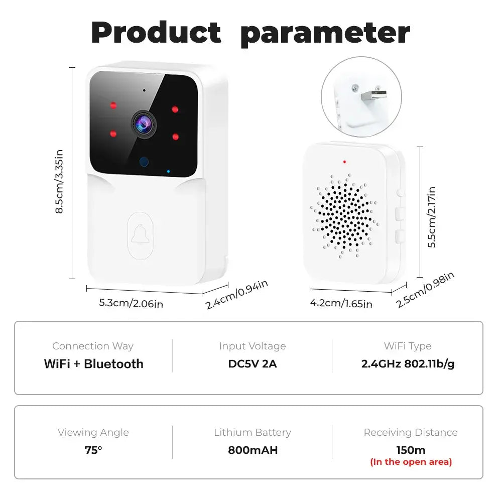 Wi-Fi Video Doorbell - Glide Goods LLC