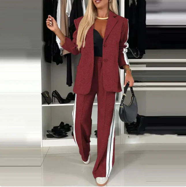 Seasonal Elegance Lapel Suit - Glide Goods LLC