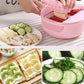Press One-piece Multifunction cutter and slicer - Glide Goods LLC