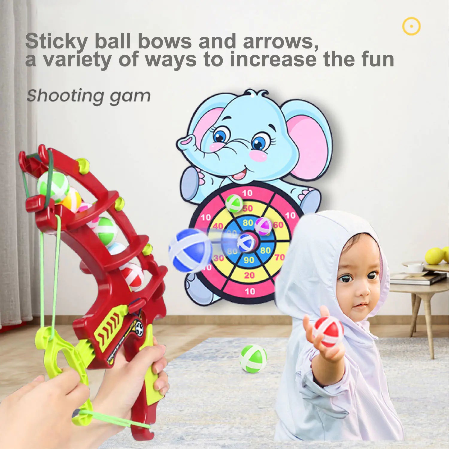 Slingshot Target Sticky Ball Dartboard - Glide Goods LLC