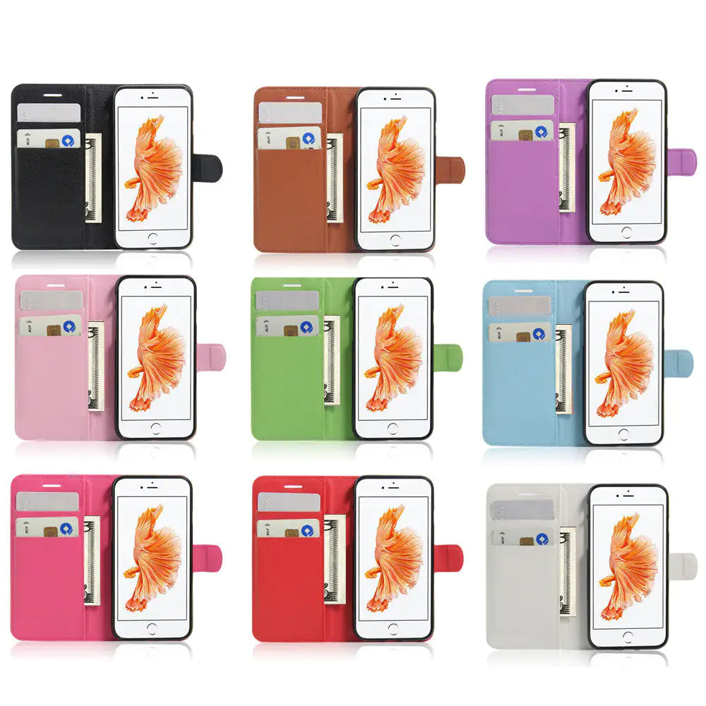 iPhone Solid Case with Wallet And Stand - Glide Goods LLC