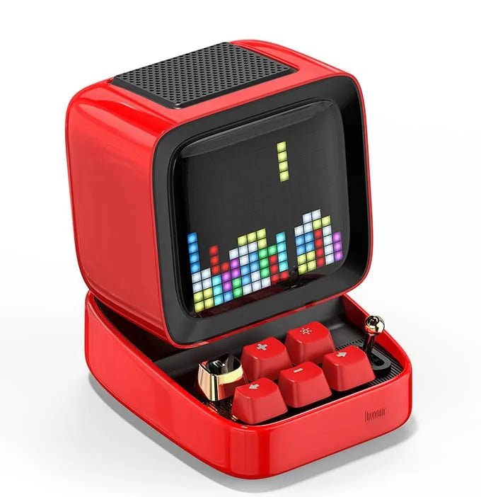 Retro Pixel Art Bluetooth Speaker and Alarm Clock Success Active Submit Title - Glide Goods LLC