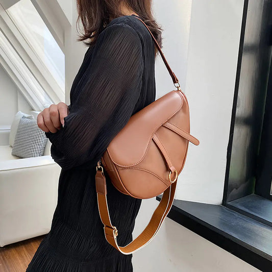 Luxury Designer Women's PU Leather Crossbody Bag 2023 - Glide Goods LLC