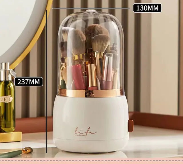 Rotating Makeup Brush Storage - Glide Goods LLC