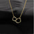 Sterling Silver and Gold Geometric Square Necklace - Glide Goods LLC