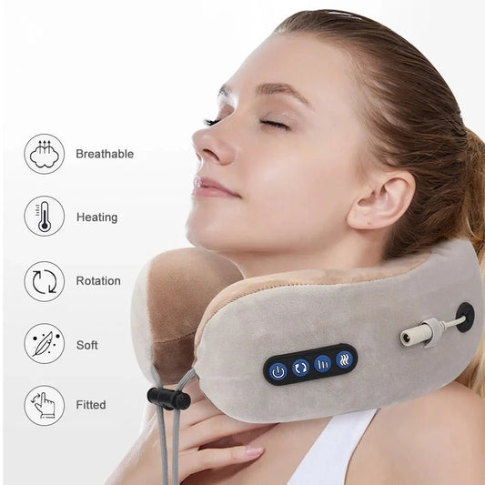 Massaging Neck Pillow - Glide Goods LLC
